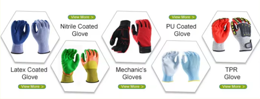 Different Safety gloves