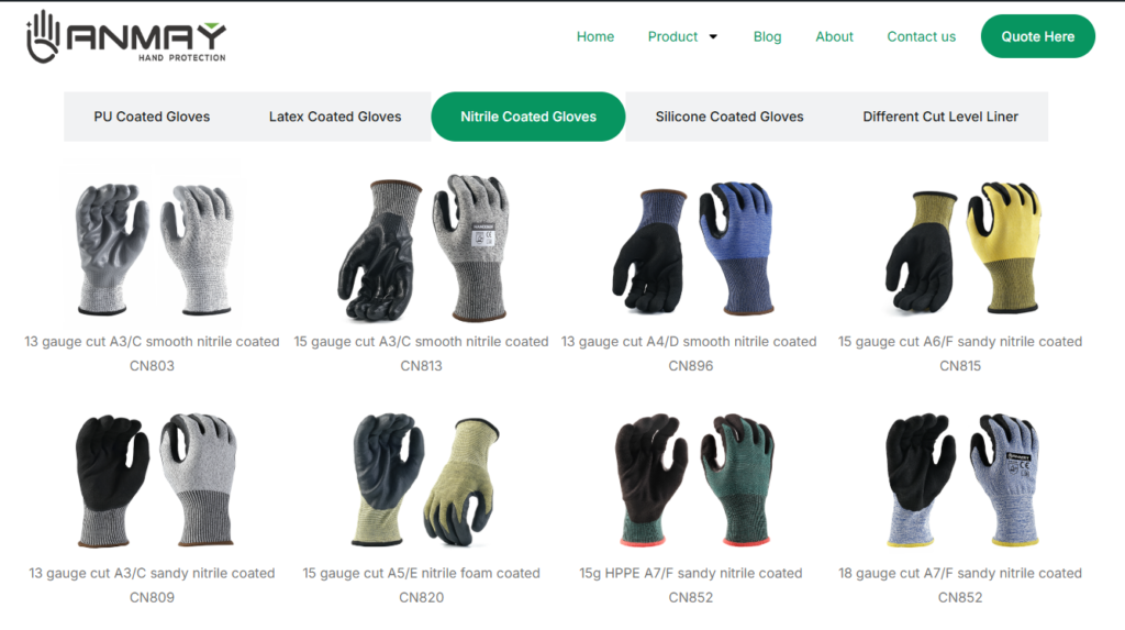coated gloves
