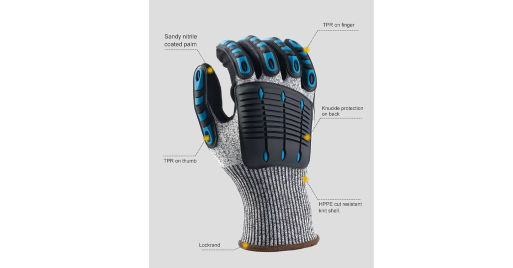 Anmay anti impact gloves info